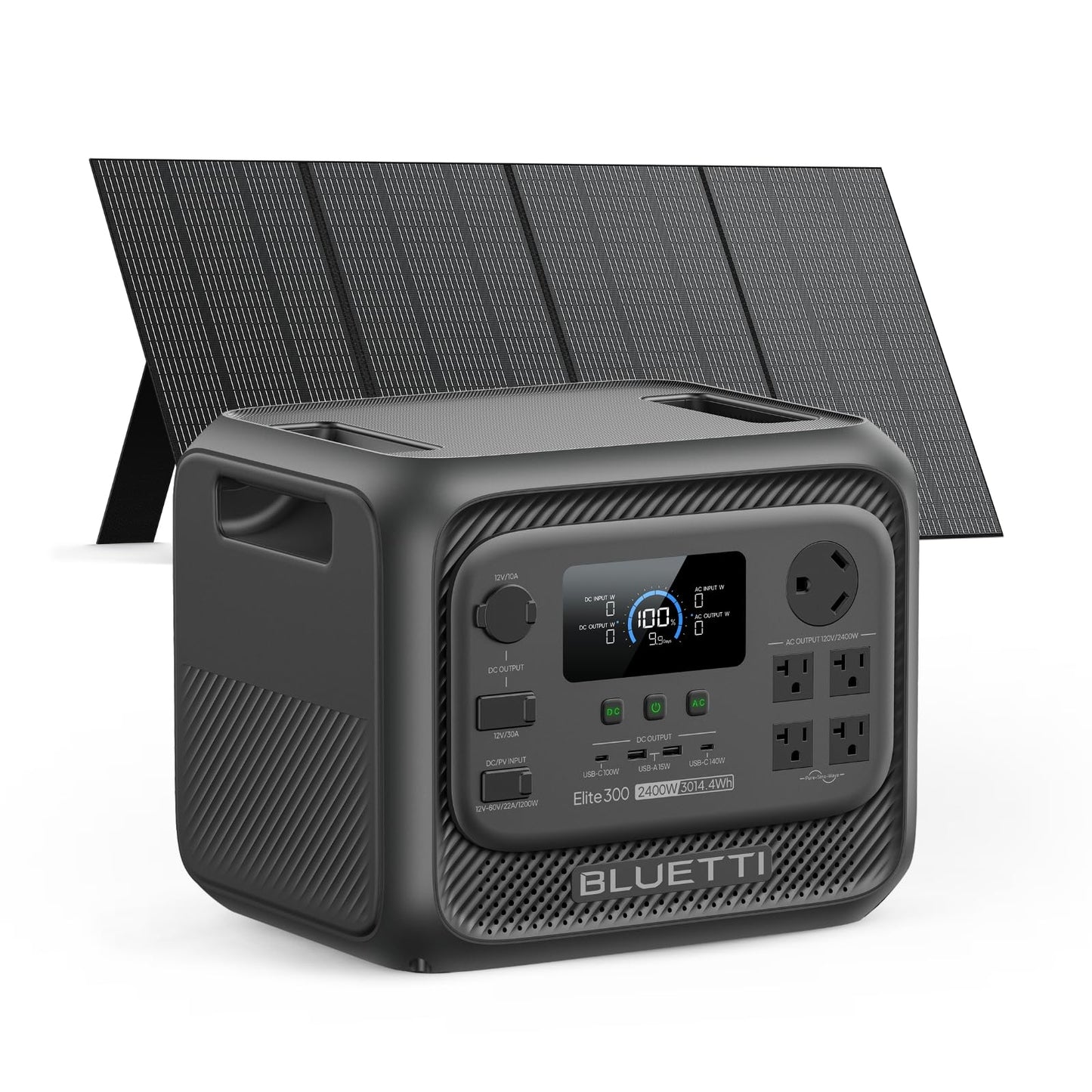 BLUETTI Elite 300 Portable Power Station (2026 New), 3014.4Wh LiFePO4 Battery Backup w/ 2400W AC Outlets (4800W Surge)