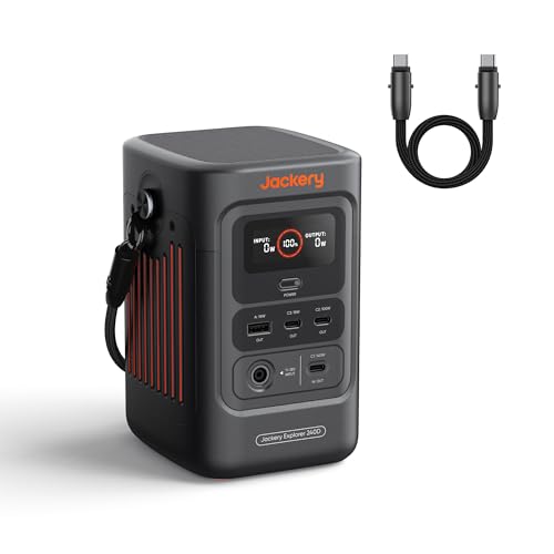 Jackery Portable Power Station Explorer 300, 293Wh Backup Lithium Battery, Solar Generator for Outdoors Camping Travel Hunting Blackout (Solar Panel Optional)
