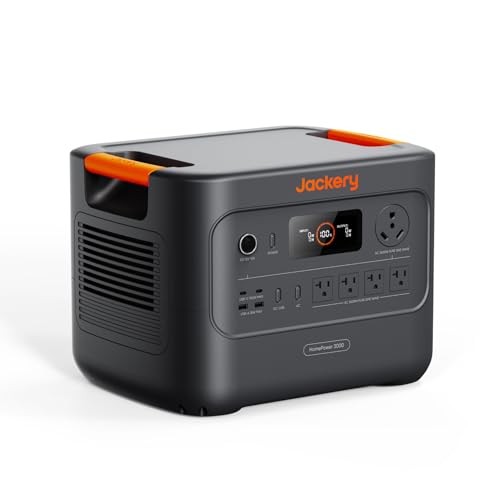 Jackery HomePower 3000 Portable Power Station, 3072Wh LFP Battery, 3600W AC Output