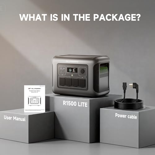 R1500 1152Wh 1800W LiFePO4 Power Station