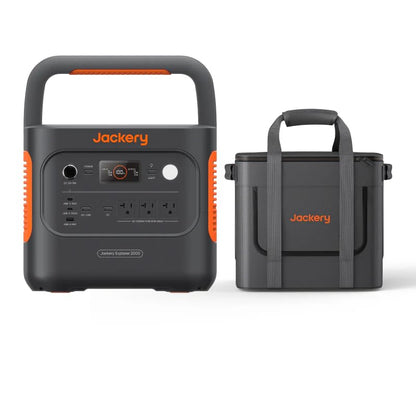 Jackery Explorer 2000 v2 Portable Power Station, 2042Wh LiFePO4 Home Backup Battery, 2200W Solar Generator