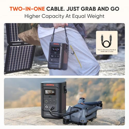 Jackery Portable Power Station Explorer 300, 293Wh Backup Lithium Battery, Solar Generator for Outdoors Camping Travel Hunting Blackout (Solar Panel Optional)