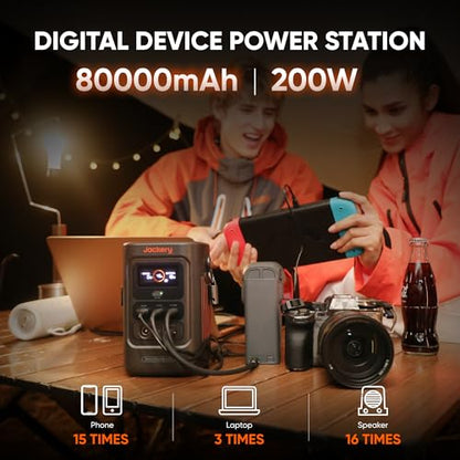 Jackery Portable Power Station Explorer 300, 293Wh Backup Lithium Battery, Solar Generator for Outdoors Camping Travel Hunting Blackout (Solar Panel Optional)