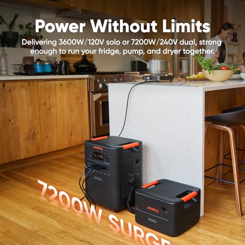 Jackery HomePower 3600 Plus Portable Power Station, 3600W AC Output, 3584Wh LFP Solar Generator