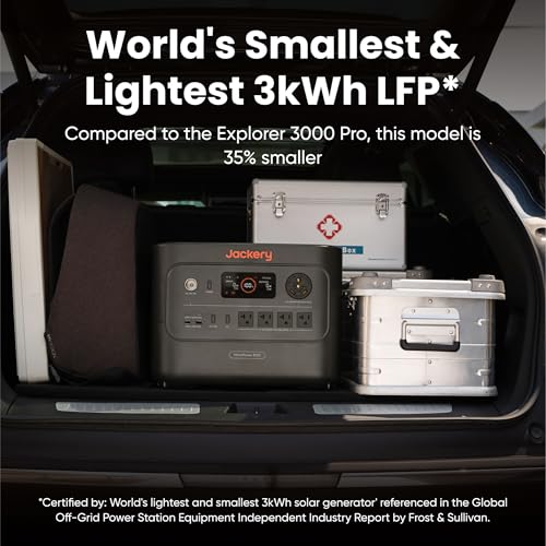 Jackery HomePower 3000 Portable Power Station, 3072Wh LFP Battery, 3600W AC Output