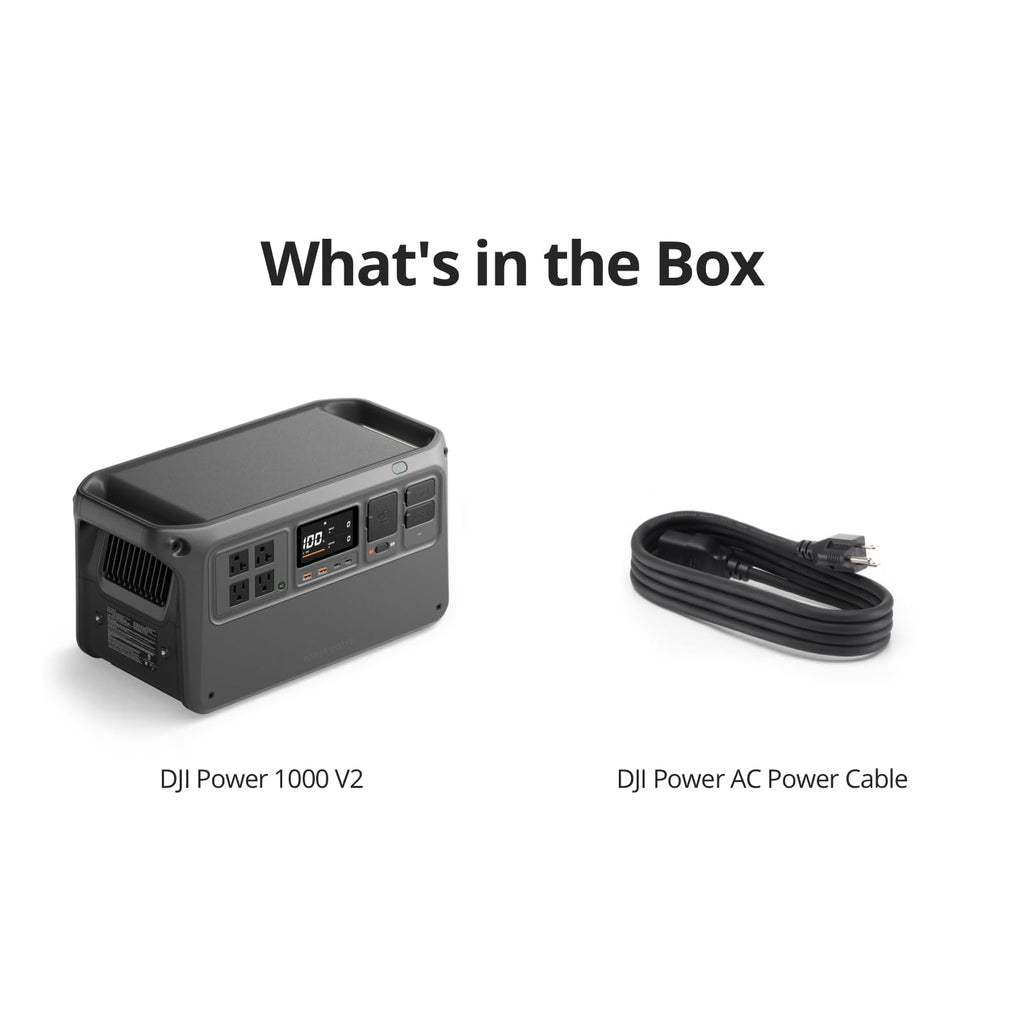 DJI Portable Power Station, LFP Battery, Compact Size, Electric Generator for Home, Camping & RVs, Off-Grid