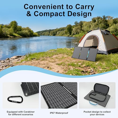 IP67 Foldable Portable Solar Panel Charger