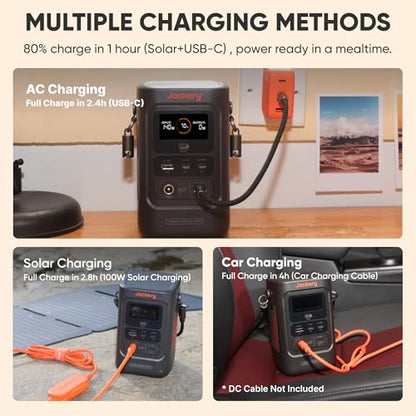 Jackery Portable Power Station Explorer 300, 293Wh Backup Lithium Battery, Solar Generator for Outdoors Camping Travel Hunting Blackout (Solar Panel Optional)