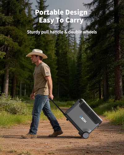 ABOK Ark3600 Portable Power Station, 3840Wh LiFePO4 Battery, Expandable to 11520Wh, 3H Fast Charge, 15 Outlets, UPS 10ms, 3600W Solar Generator for Home Backup, Camping, RV, Emergencies