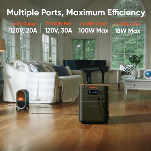Jackery HomePower 3600 Plus Portable Power Station, 3600W AC Output, 3584Wh LFP Solar Generator