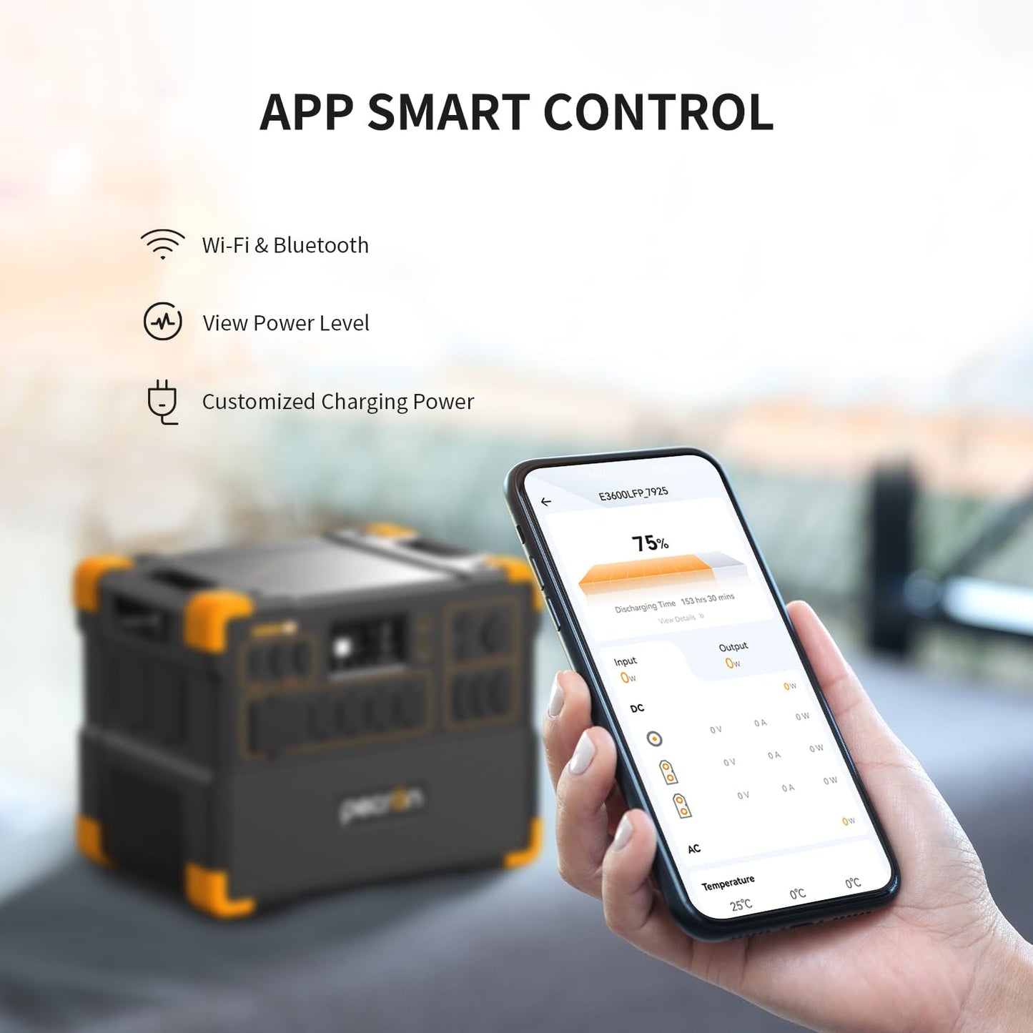E3600LFP 3072Wh 3600W LiFePO4 Power Station