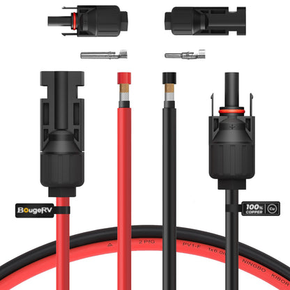 Solar Extension Cable Adapter Kit 8AWG 10AWG 12AWG with MC4 Connectors