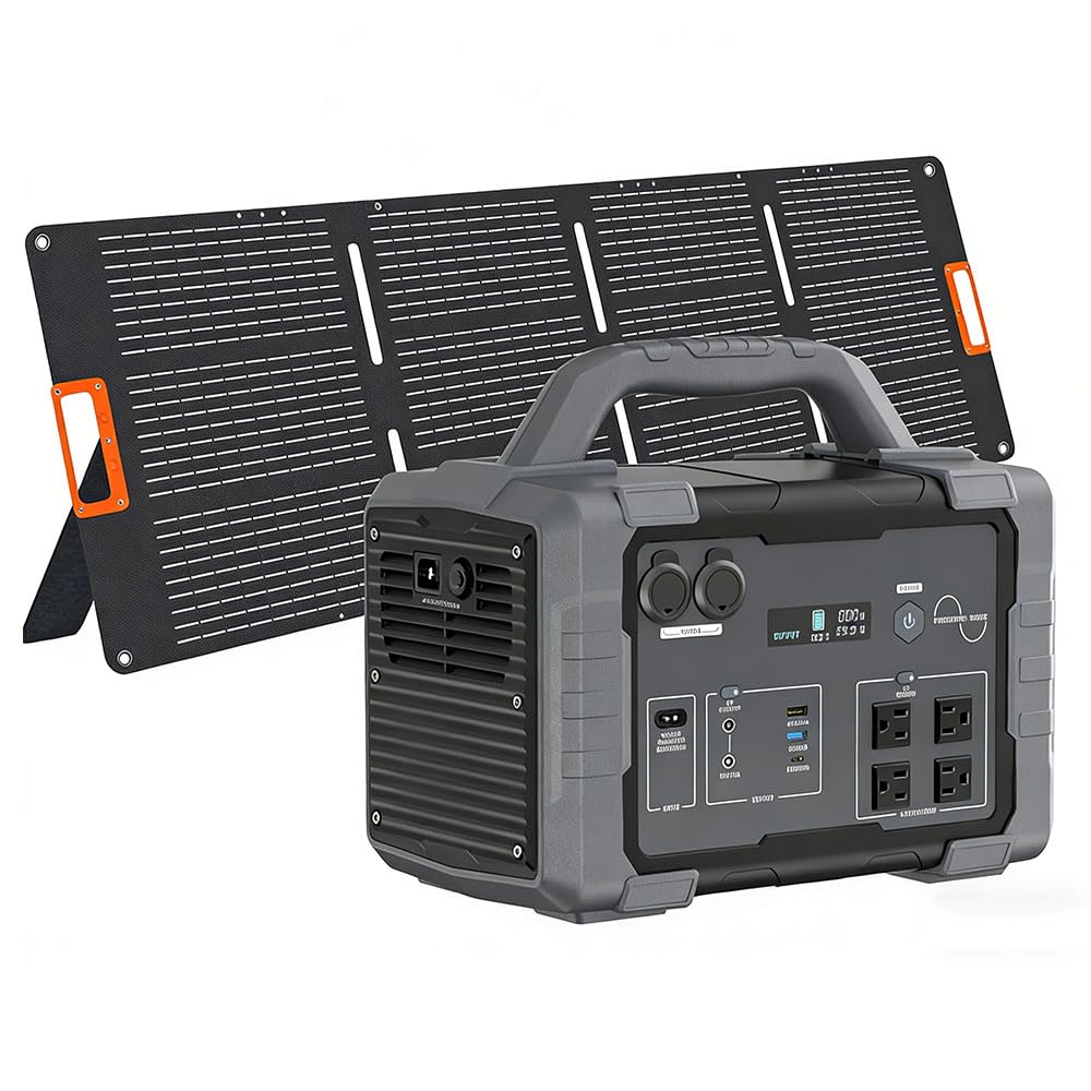 1024Wh 1800W LiFePO4 Solar Generator Kit