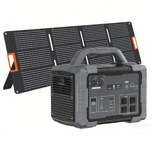 1024Wh 1800W LiFePO4 Solar Generator Kit