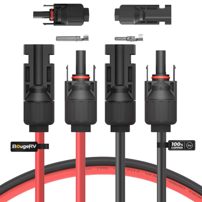 Solar Extension Cable Adapter Kit 8AWG 10AWG 12AWG with MC4 Connectors