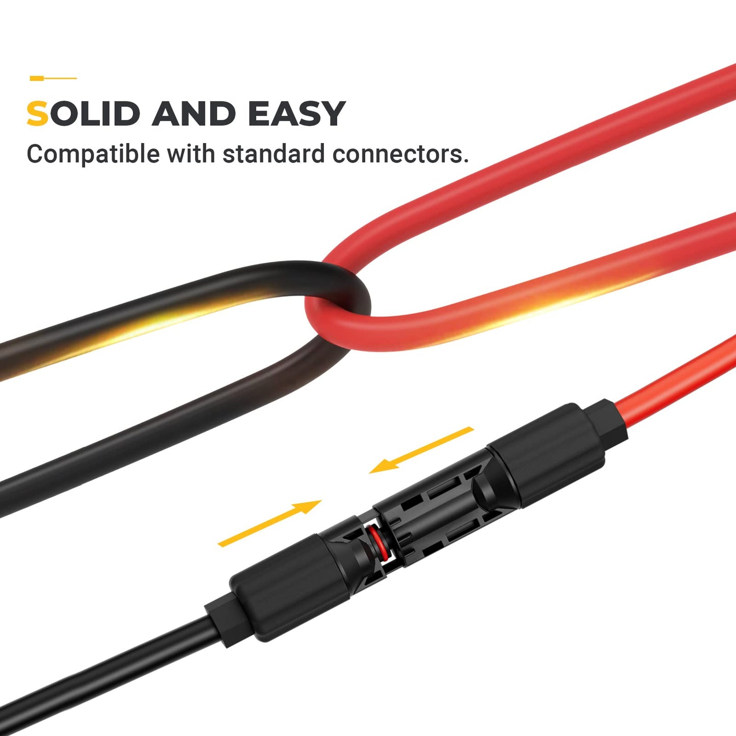 Solar Extension Cable Adapter Kit 8AWG 10AWG 12AWG with MC4 Connectors