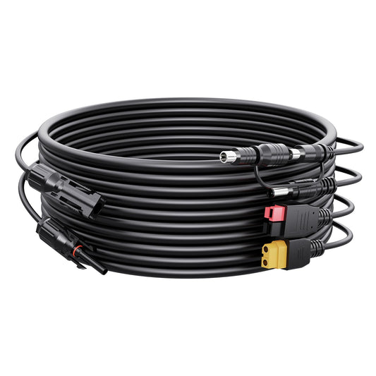 iHaospace Solar to XT60i 25FT 12AWG Solar Charge Extension Cable for Power Station