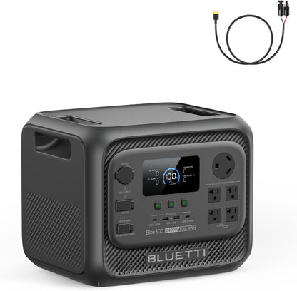 BLUETTI Elite 300 Portable Power Station (2026 New), 3014.4Wh LiFePO4 Battery Backup w/ 2400W AC Outlets (4800W Surge)