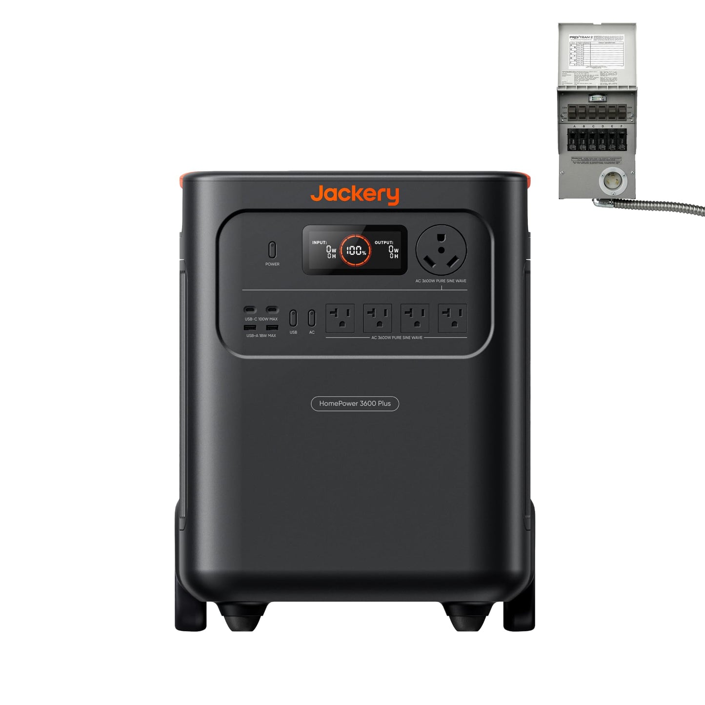 Jackery HomePower 3600 Plus Portable Power Station, 3600W AC Output, 3584Wh LFP Solar Generator