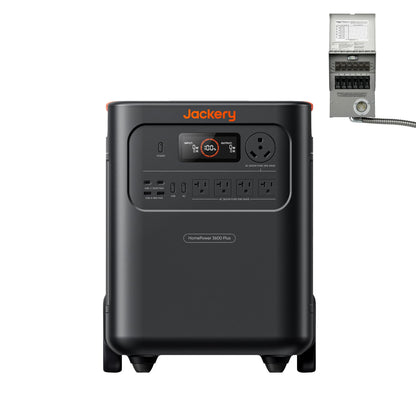 Jackery HomePower 3600 Plus Portable Power Station, 3600W AC Output, 3584Wh LFP Solar Generator