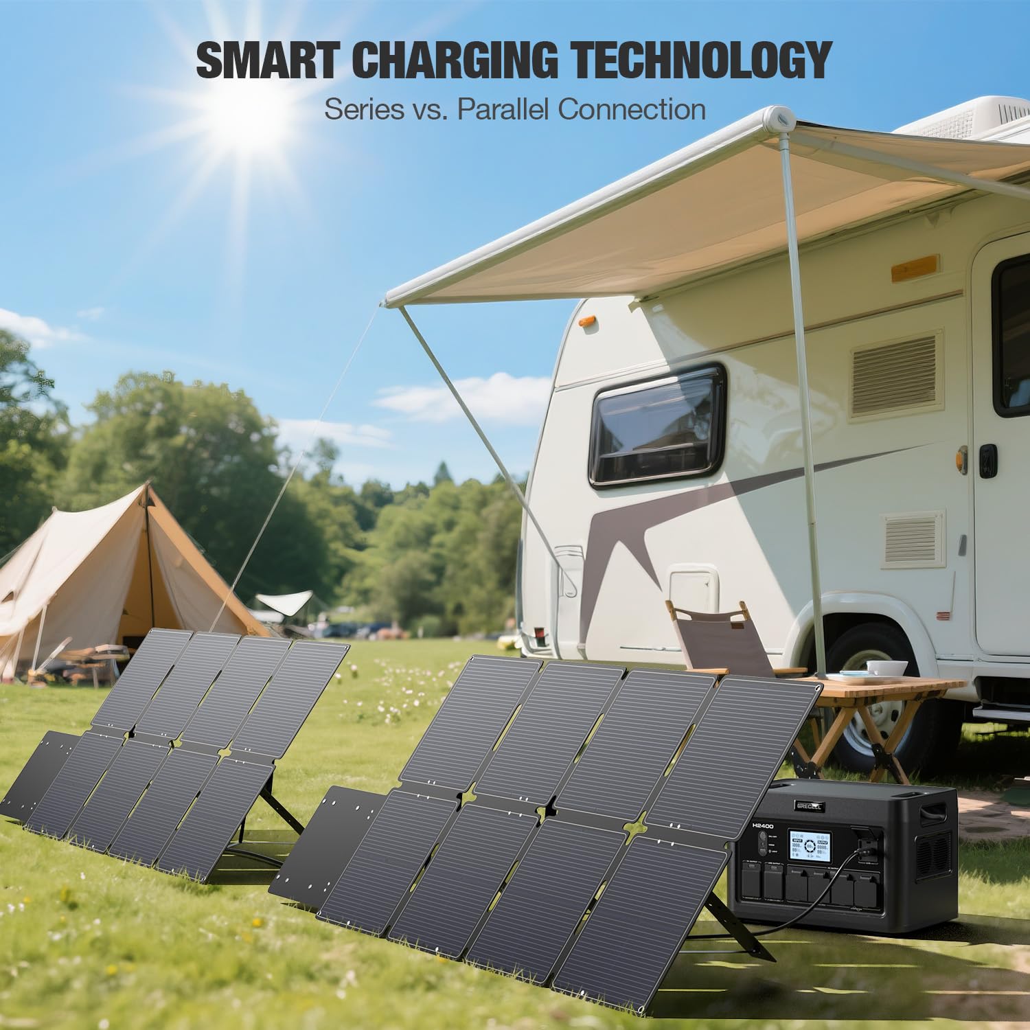 Portable Solar Panel for Power Station