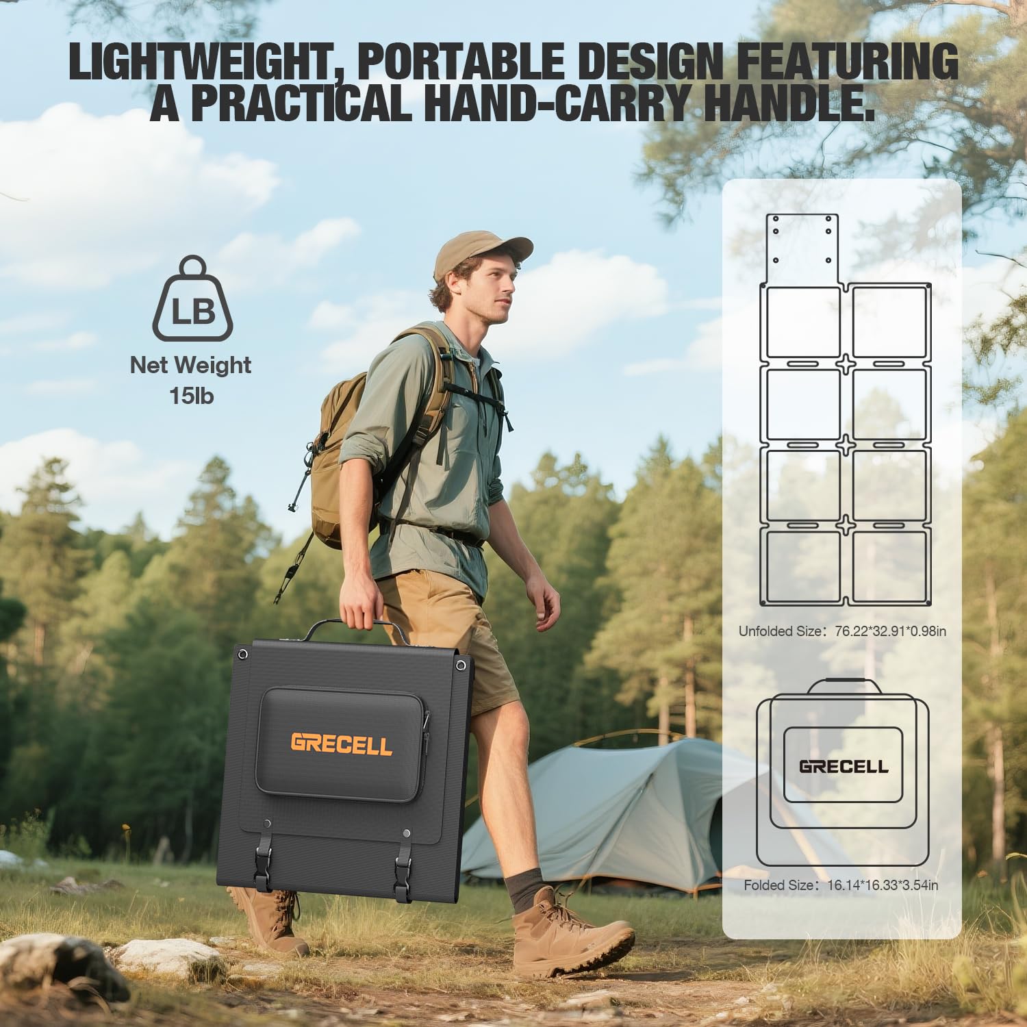 Portable Solar Panel for Power Station