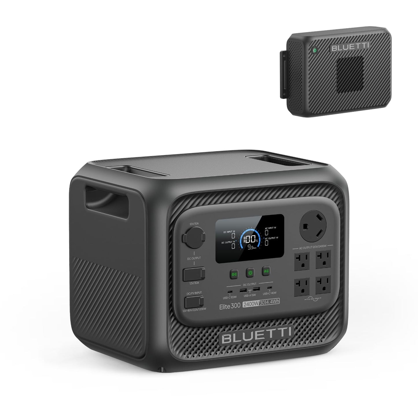 BLUETTI Elite 300 Portable Power Station (2026 New), 3014.4Wh LiFePO4 Battery Backup w/ 2400W AC Outlets (4800W Surge)