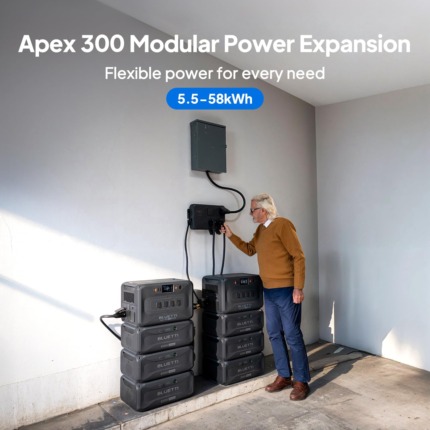 Apex 300 2764Wh LFP Solar Generator 3840W AC 120V/240V