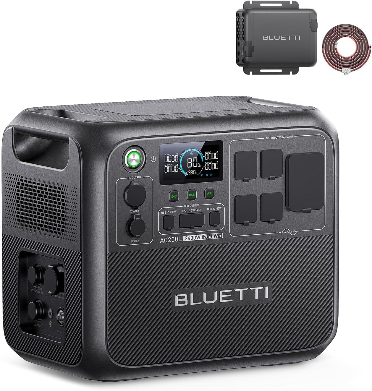 AC200L 2048Wh 2400W LiFePO4 Power Station