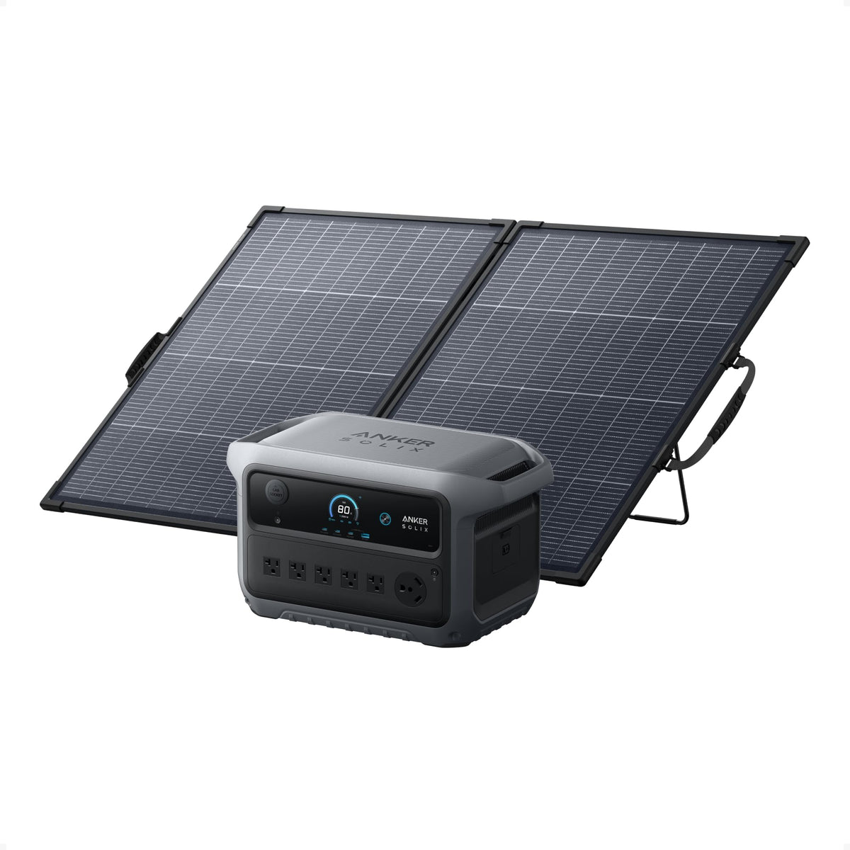 Anker SOLIX C2000 Gen 2 Portable Power Station, 2,400W (Peak 4,000W) Solar Generator, Full Charge in 58 Min, 2048wh LiFePO4 Battery for Home Backup, Power Outages, and Camping (Optional Solar Panel)