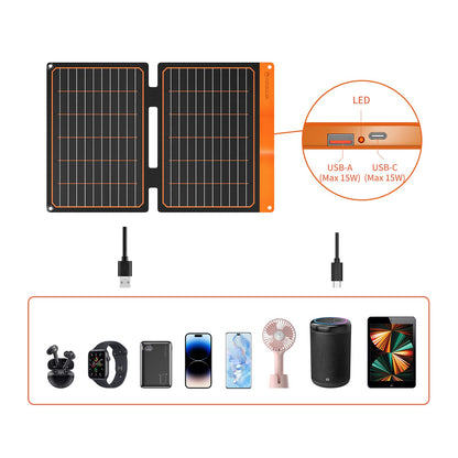 Waterproof Solar Panels for Portable Power Station