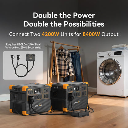 E3800 3840Wh 4200W LiFePO4 Power Station