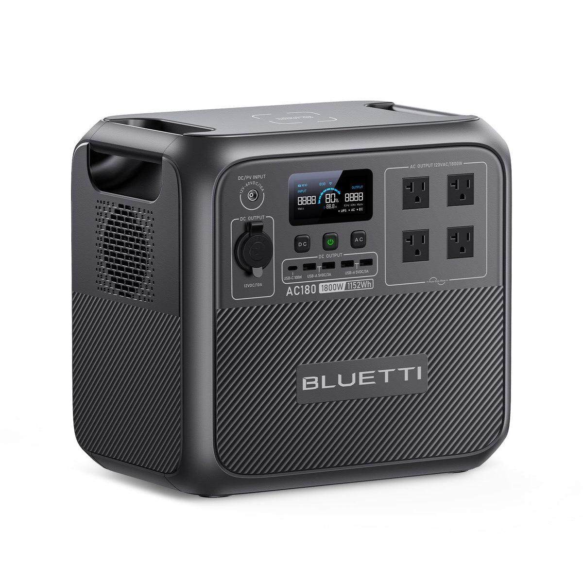 AC180 1152Wh 1800W LiFePO4 Power Station