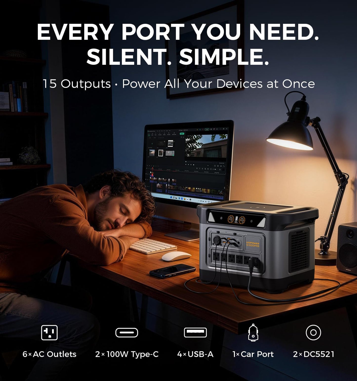 S1000 Pro Portable Solar Generator