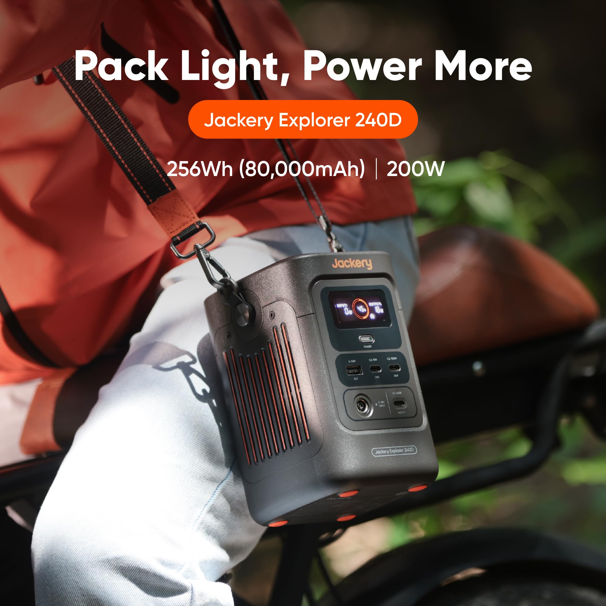 Jackery Portable Power Station Explorer 300, 293Wh Backup Lithium Battery, Solar Generator for Outdoors Camping Travel Hunting Blackout (Solar Panel Optional)