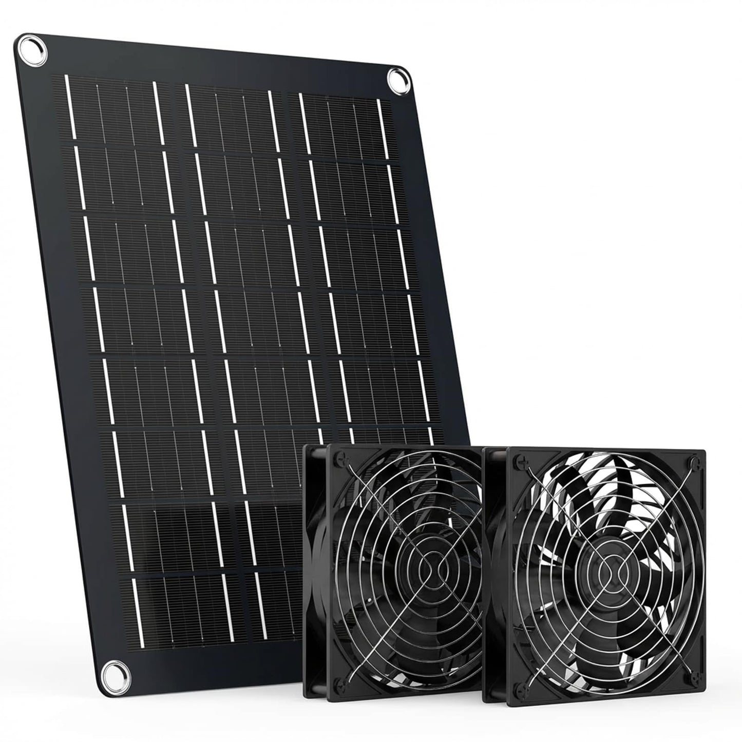 Foldable Portable Solar Panel Fan Kit