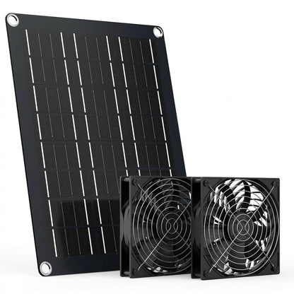 Foldable Portable Solar Panel Fan Kit