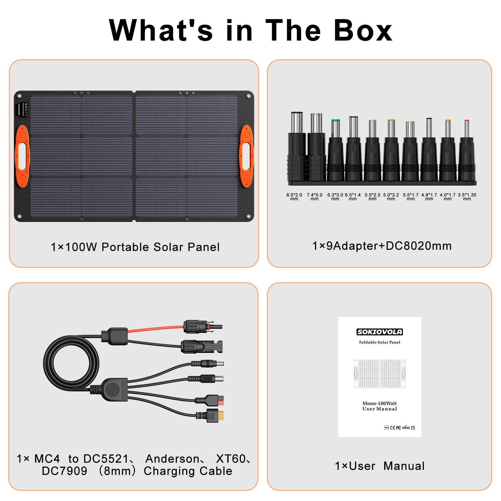 Portable Foldable Solar Panel Charger