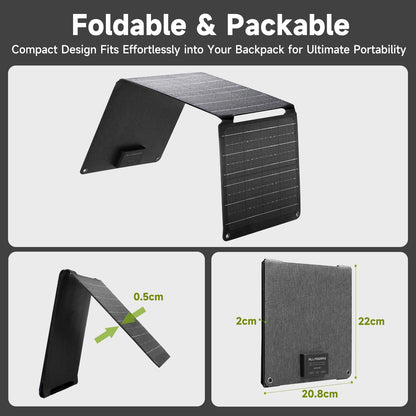 ALLPOWERS Foldable Portable Solar Panel Charger High Efficiency