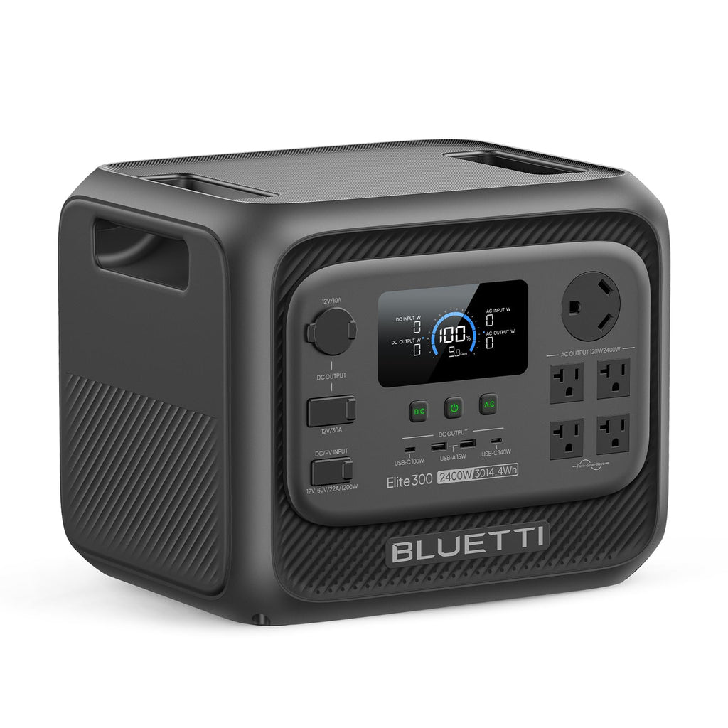BLUETTI Elite 300 Portable Power Station (2026 New), 3014.4Wh LiFePO4 Battery Backup w/ 2400W AC Outlets (4800W Surge)