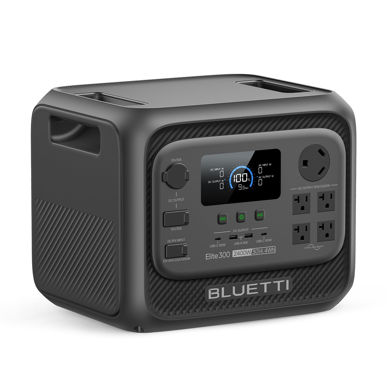 BLUETTI Elite 300 Portable Power Station (2026 New), 3014.4Wh LiFePO4 Battery Backup w/ 2400W AC Outlets (4800W Surge)