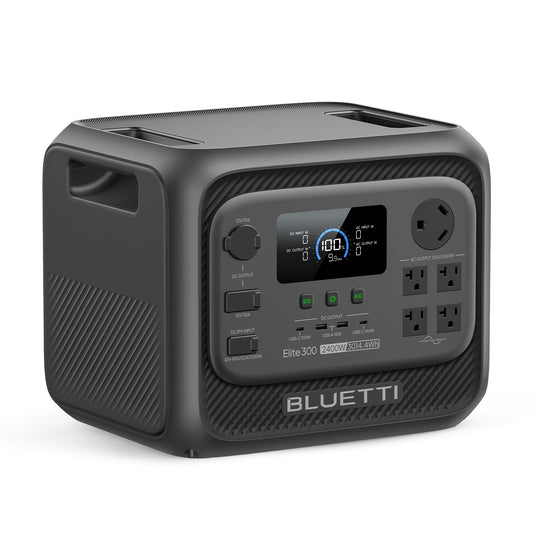 BLUETTI Elite 300 Portable Power Station (2026 New), 3014.4Wh LiFePO4 Battery Backup w/ 2400W AC Outlets (4800W Surge)