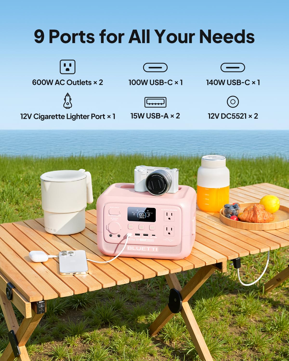 288Wh 600W LiFePO4 Power Station
