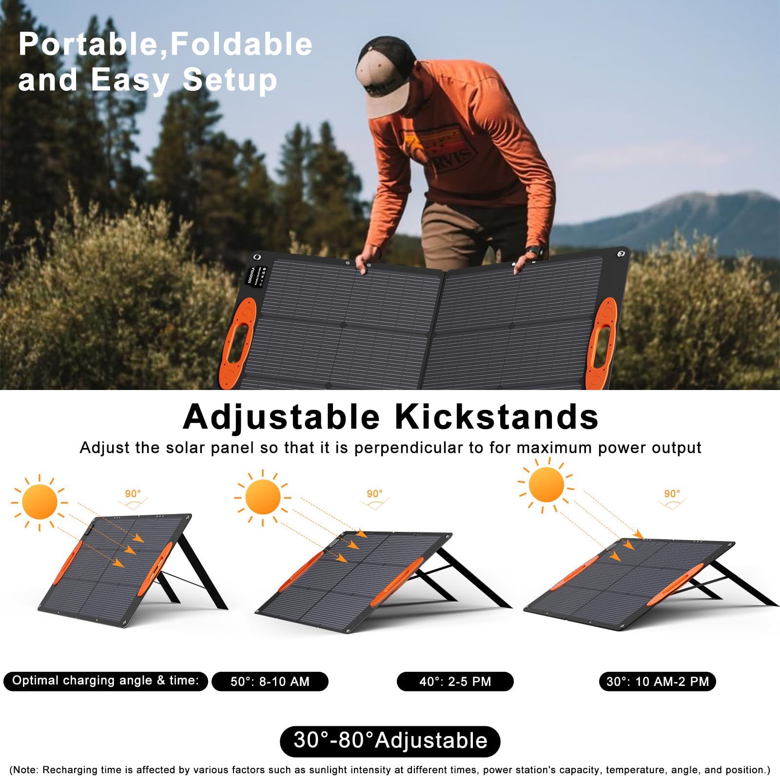 Portable Foldable Solar Panel Charger