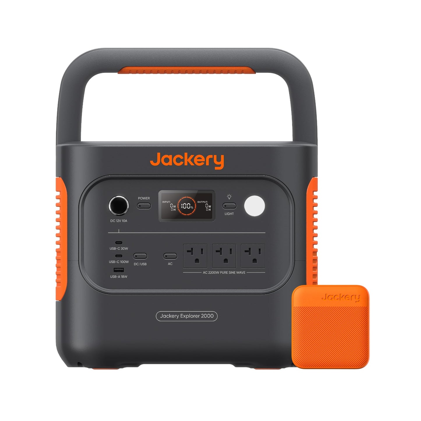 Jackery Explorer 2000 v2 Portable Power Station, 2042Wh LiFePO4 Home Backup Battery, 2200W Solar Generator
