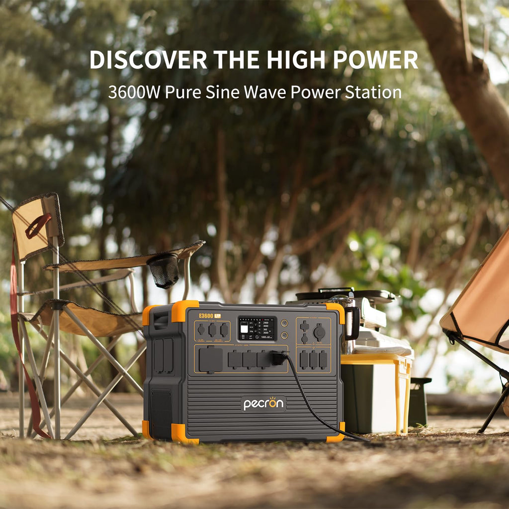E3600LFP 3072Wh 3600W LiFePO4 Power Station