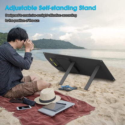 Foldable Portable Solar Panel Fan Kit