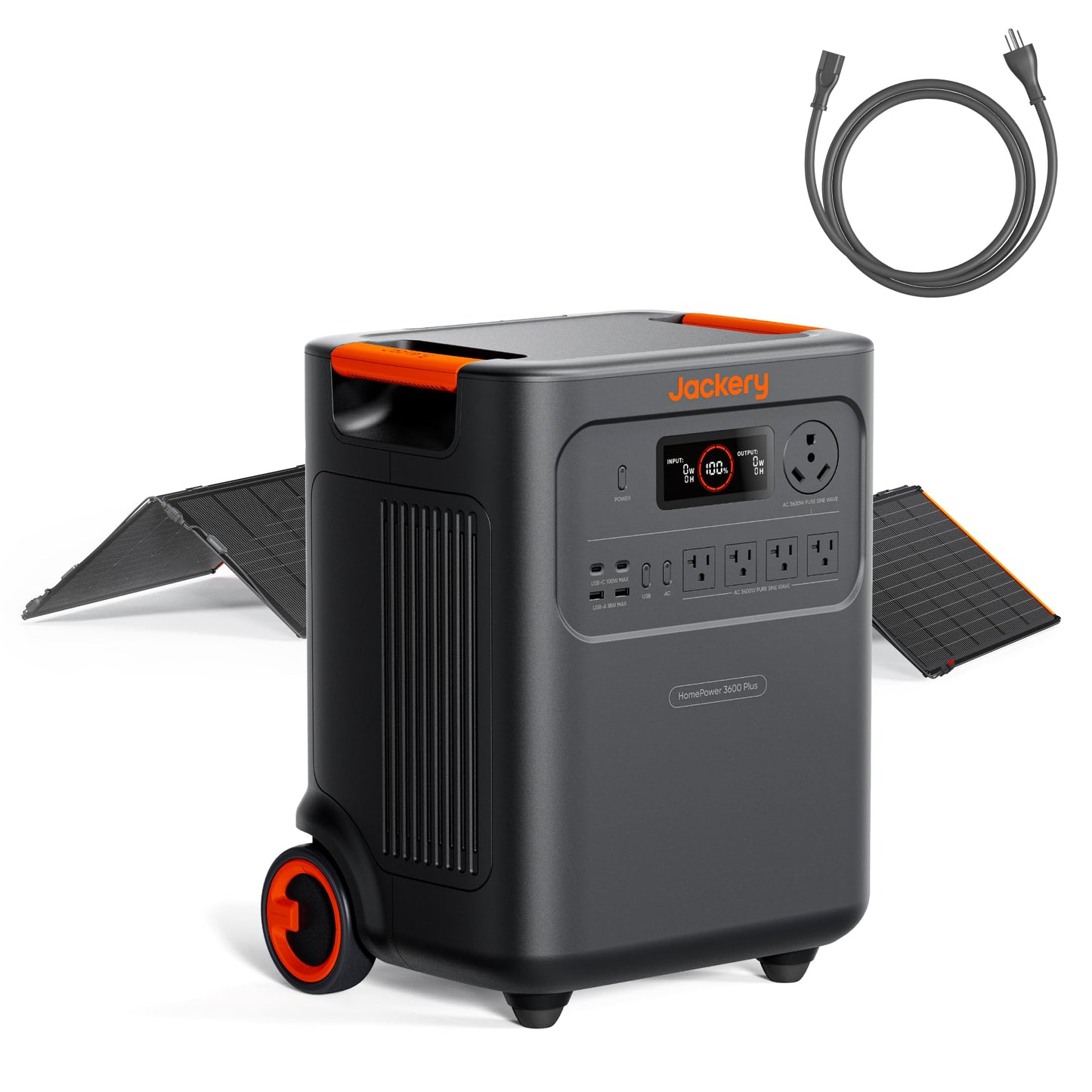 Jackery HomePower 3600 Plus Portable Power Station, 3600W AC Output, 3584Wh LFP Solar Generator