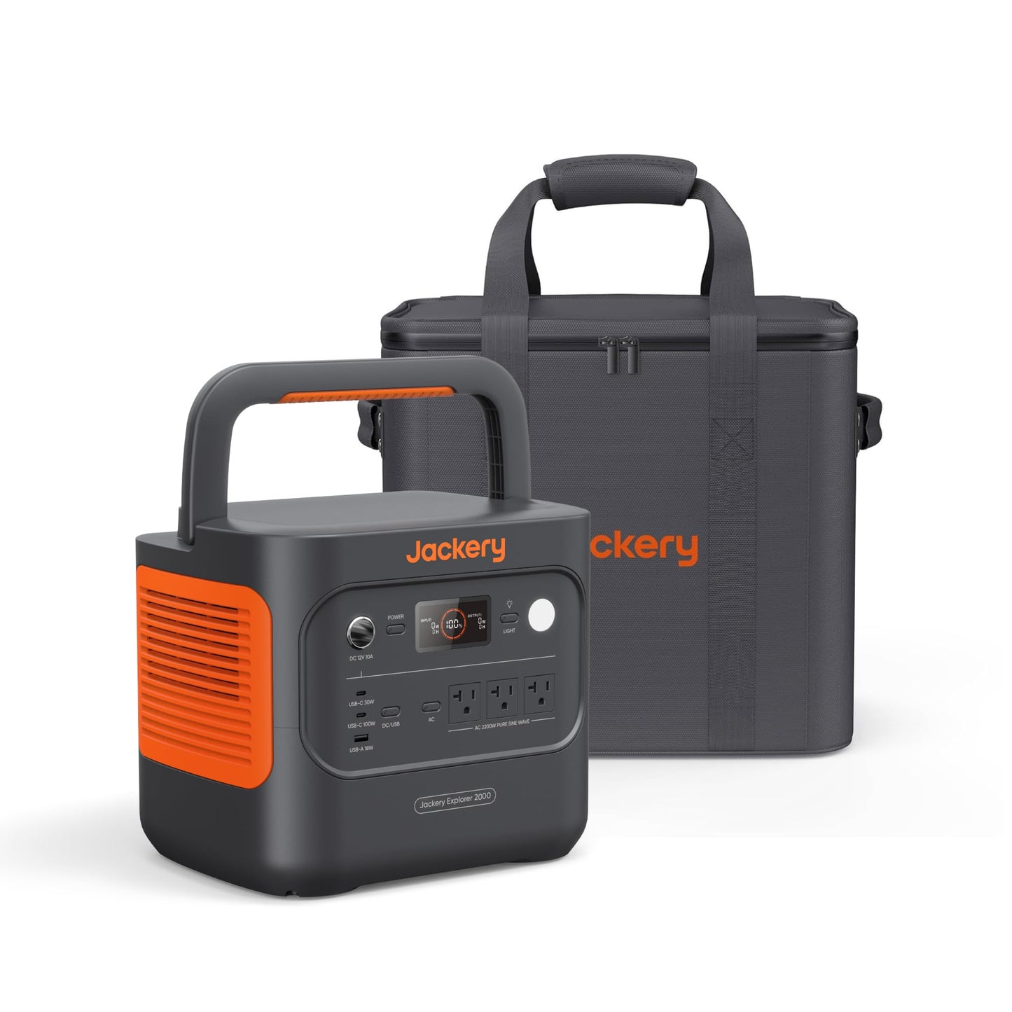 Jackery Explorer 2000 v2 Portable Power Station, 2042Wh LiFePO4 Home Backup Battery, 2200W Solar Generator