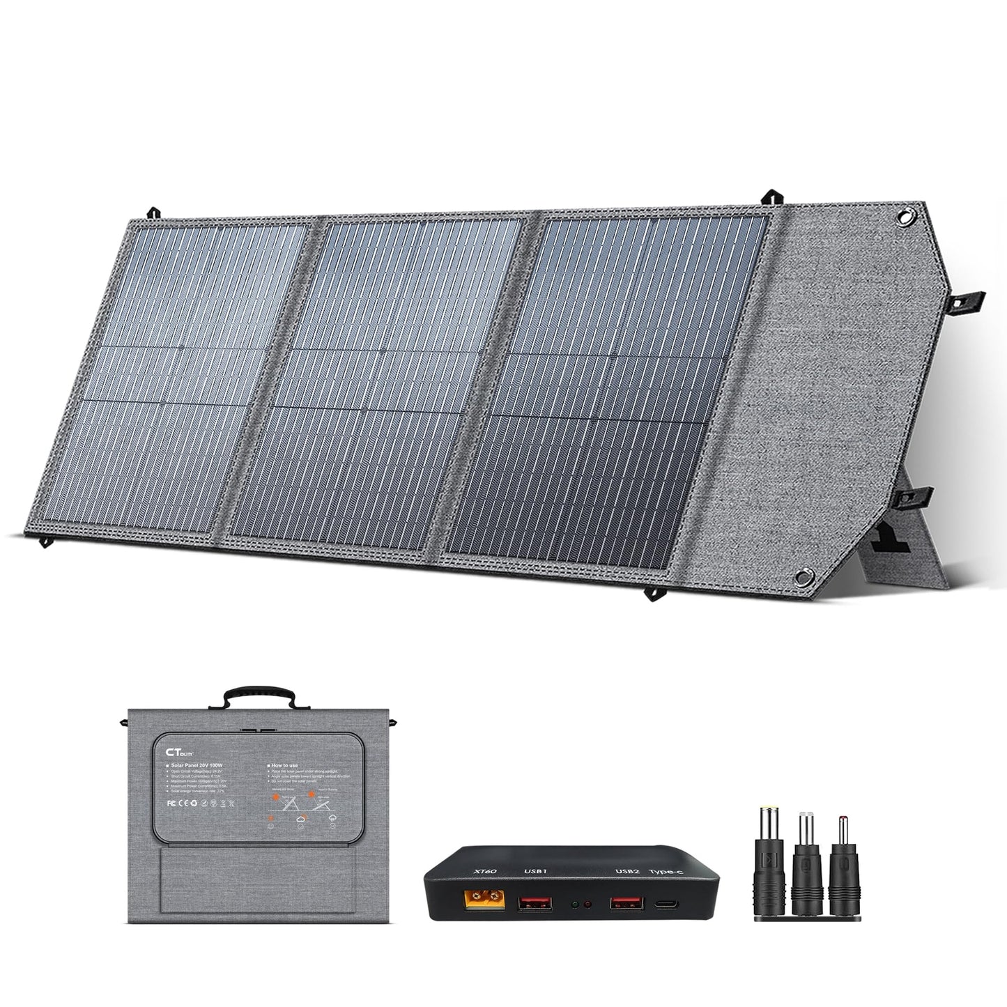 CTOLITY SPC Portable Solar Panel for Power Station